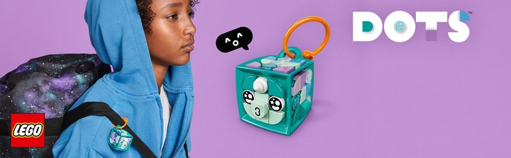 Actual product image LEGO DOTS 41928 Narwhal bag hanger (41928, LEGO Dots)