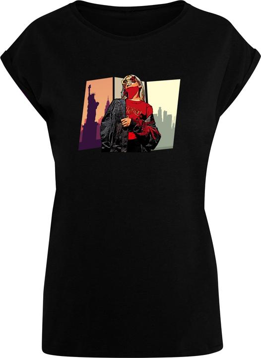 Actual product image Merchcode Laides Grand Red Girl Extended Shoulder Tee - 113369 (S)