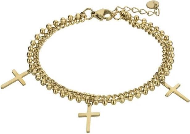 Actual product image Marc Malone - Gold-plated double bracelet Harley Gold Bracelet MCB23085G