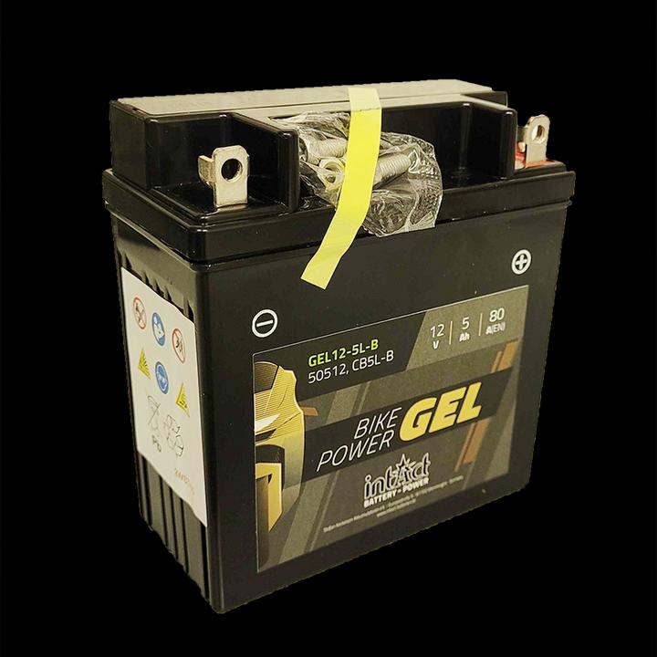 Image du produit Intact GEL12-5L-B Bike-Power Batterie scooter GEL 5Ah (DIN 50512) YB5L-B (12 V, 5 Ah, 130 A)