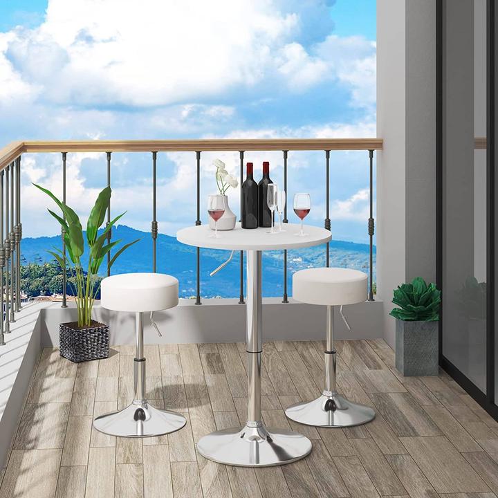 Actual product image Woltu Height-adjustable bar table 68-88 cm (60 x 60 x 88 cm)