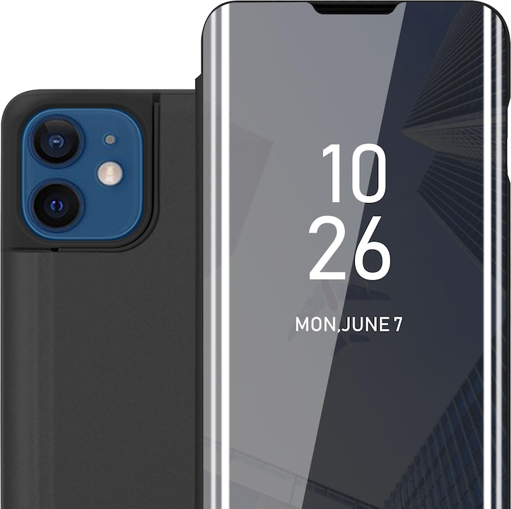 Image du produit Cadorabo Book Smart View Couverture miroir (Apple iPhone 12, Realme 12 Pro+)