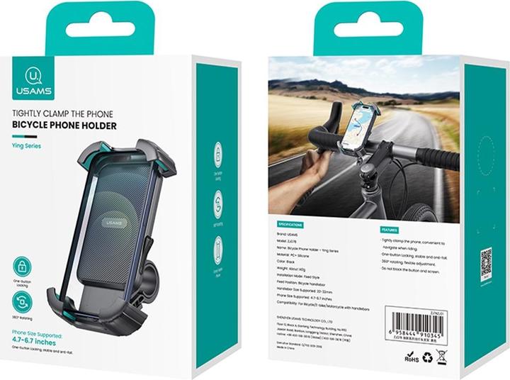 Image du produit Usams Uchwyt rowerowy US-ZJ078 czarny/black ZJ78ZJ01