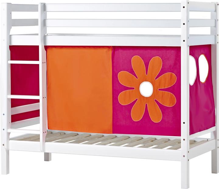 Actual product image Hoppekids BUNDLE BASIC Bunk Bed (not divisible) 70x160cm with Flower Power Curtain (70 x 160 cm)