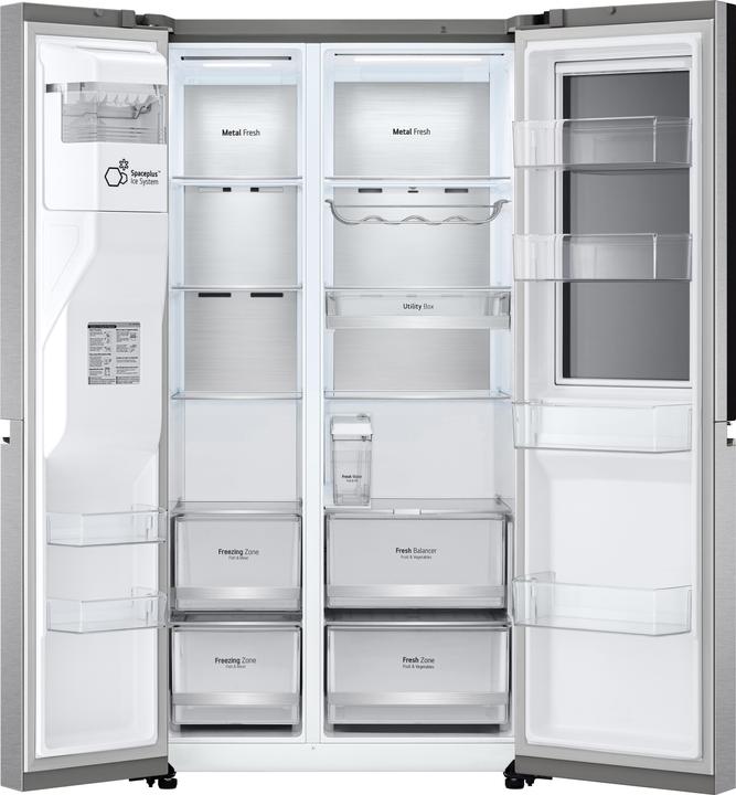 Produktbild LG GSXD91MBAE Side-by-Side mit InstaView Door-in-Door ® | Eis-, Crushed Ice- und Wasserspender (219 l)
