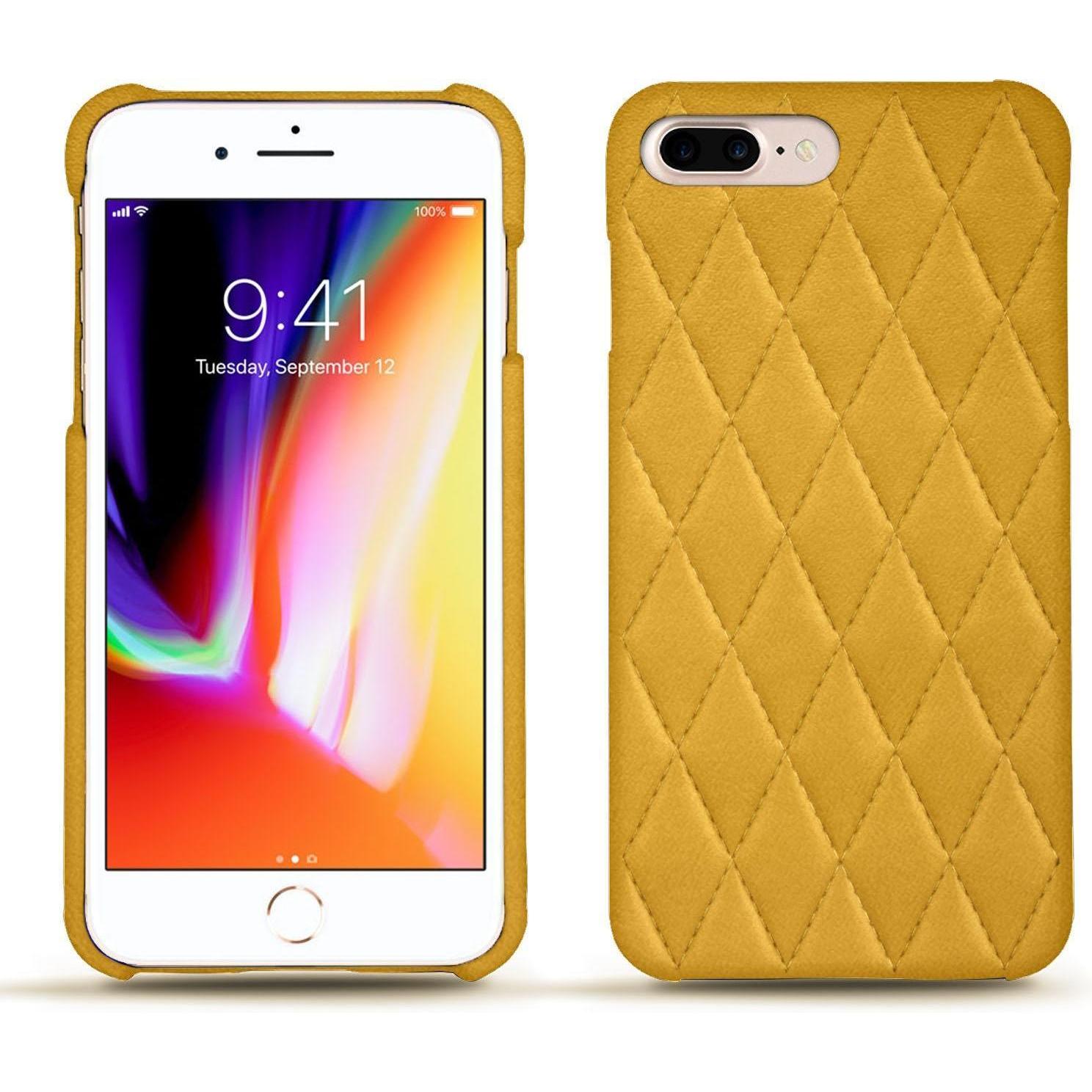 Noreve Lederschutzhülle (Apple iPhone 8 Plus), Smartphone Hülle, Orange