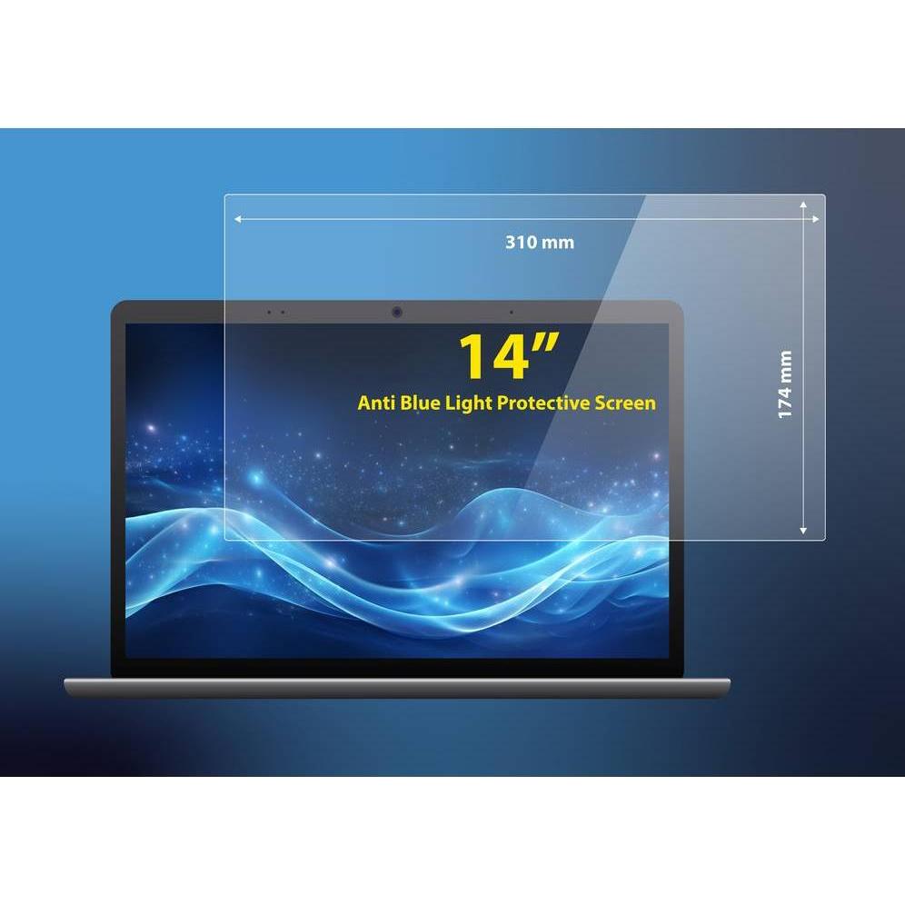 Thumbnail - Renkforce RF-LABLPS-200 Blaulichtfilter 35,6 cm (14") Bildformat: 16:9 RF-605579 (14", 16 : 9), Notebook Schutzfolie