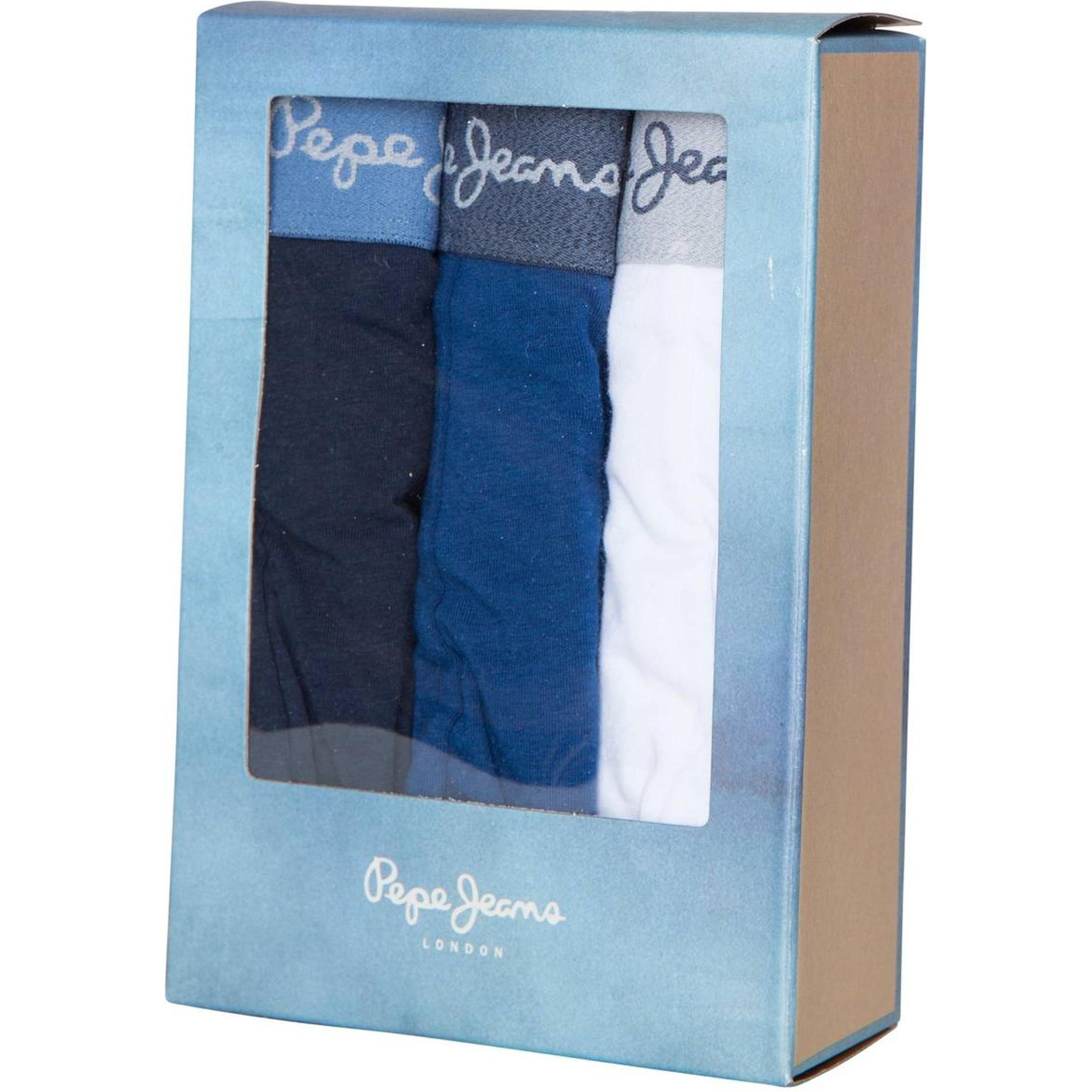 Thumbnail - Pepe Jeans, Herren, Unterhosen, Boxershort Casual Stretch ZARED 3PK - 14801, Blau, (M, 3er Pack)