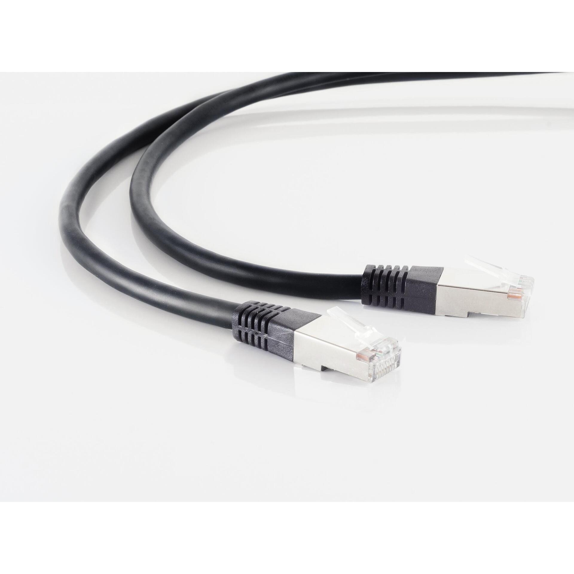 Shiverpeaks -BASIC-S--Netzwerkkabel-Patchkabel, cat 6, S/FTP, PIMF, Halogenfrei, schwarz, 15m (S/FTP, CAT6, 15 m), Netzw...