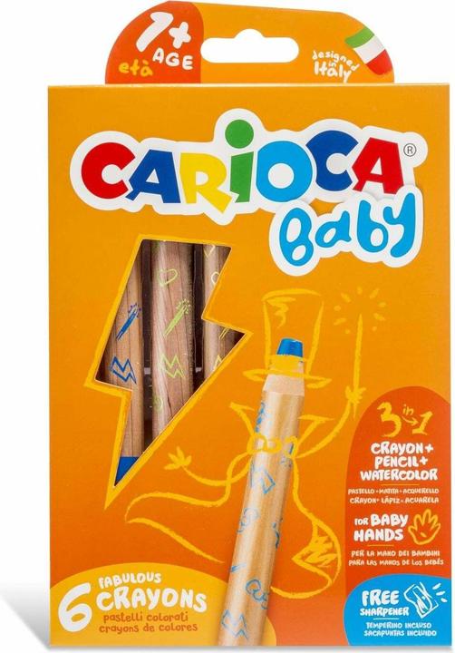 Carioca Crayon Baby 3 in 1 (6x)
