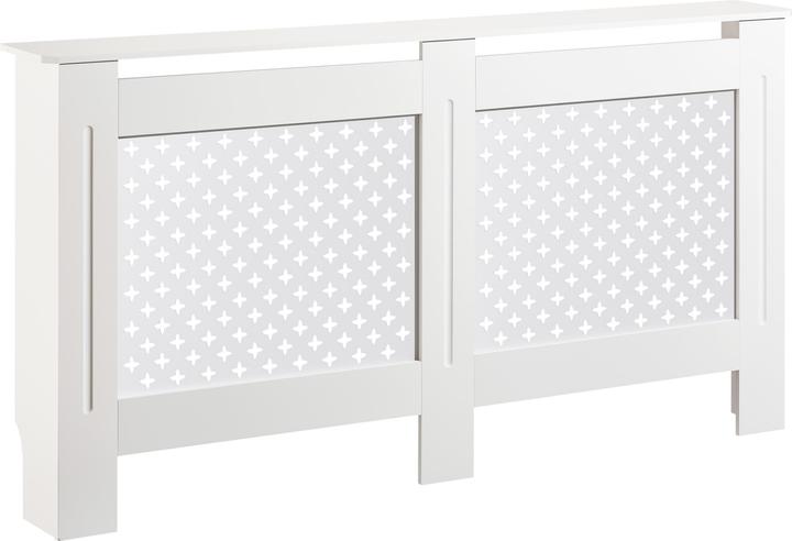 Produktbild Wiltec Toboli Heizkörperverkleidung weiss 152x19x82cm Heizkörperabdeckung MDF Heizkörper