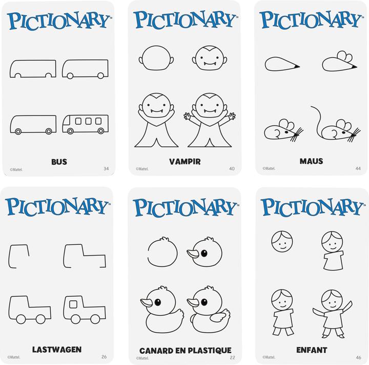 Productafbeelding Mattel Games Pictionary (Duits)