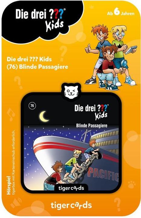 Tigermedia Tigercard - Die drei??? Kids: Folge 76: Blinde Passagiere (Deutsch)