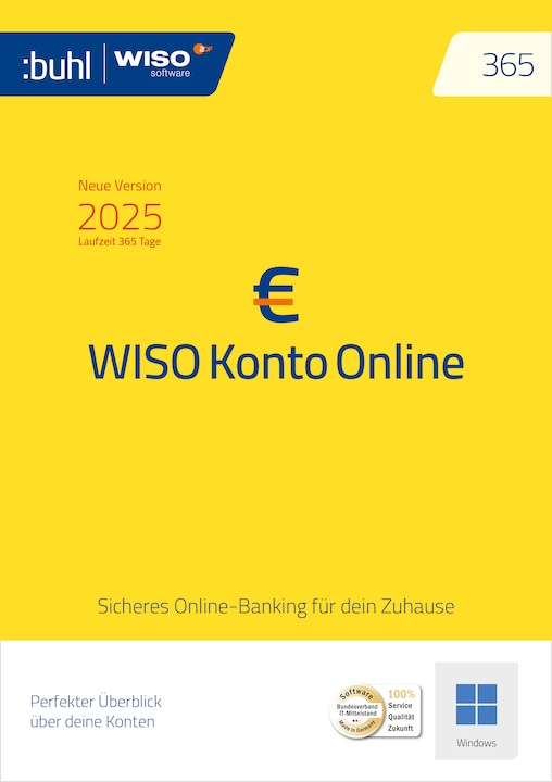 Buhl Data Service WISO Konto Online 365 2025 Download Code (1 User, 1 Geräte/User, 12 Monate)