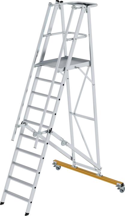 Actual product image Munk Aluminum platform ladder, mobile (Platform ladder, 195 cm)