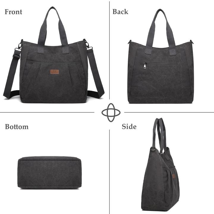 Produktbild Only-Bags.Store Handtasche Leinwand Umhängetasche, Taschen Strand Tasche Umhängetasche
