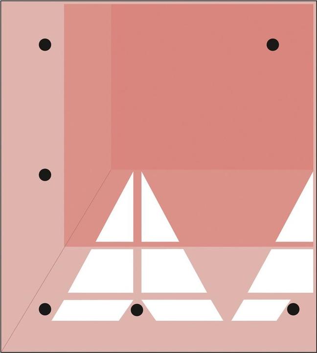 Moravia Berliner Kissen Eckelement LINKS 90x100x6.5 cm, schwarz