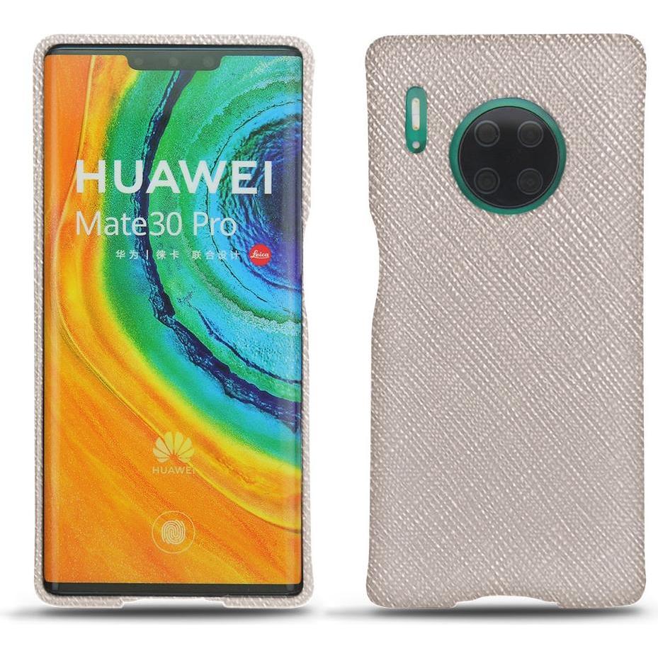 Thumbnail - Noreve Lederschutzhülle (Huawei Mate 30 Pro), Smartphone Hülle, Beige