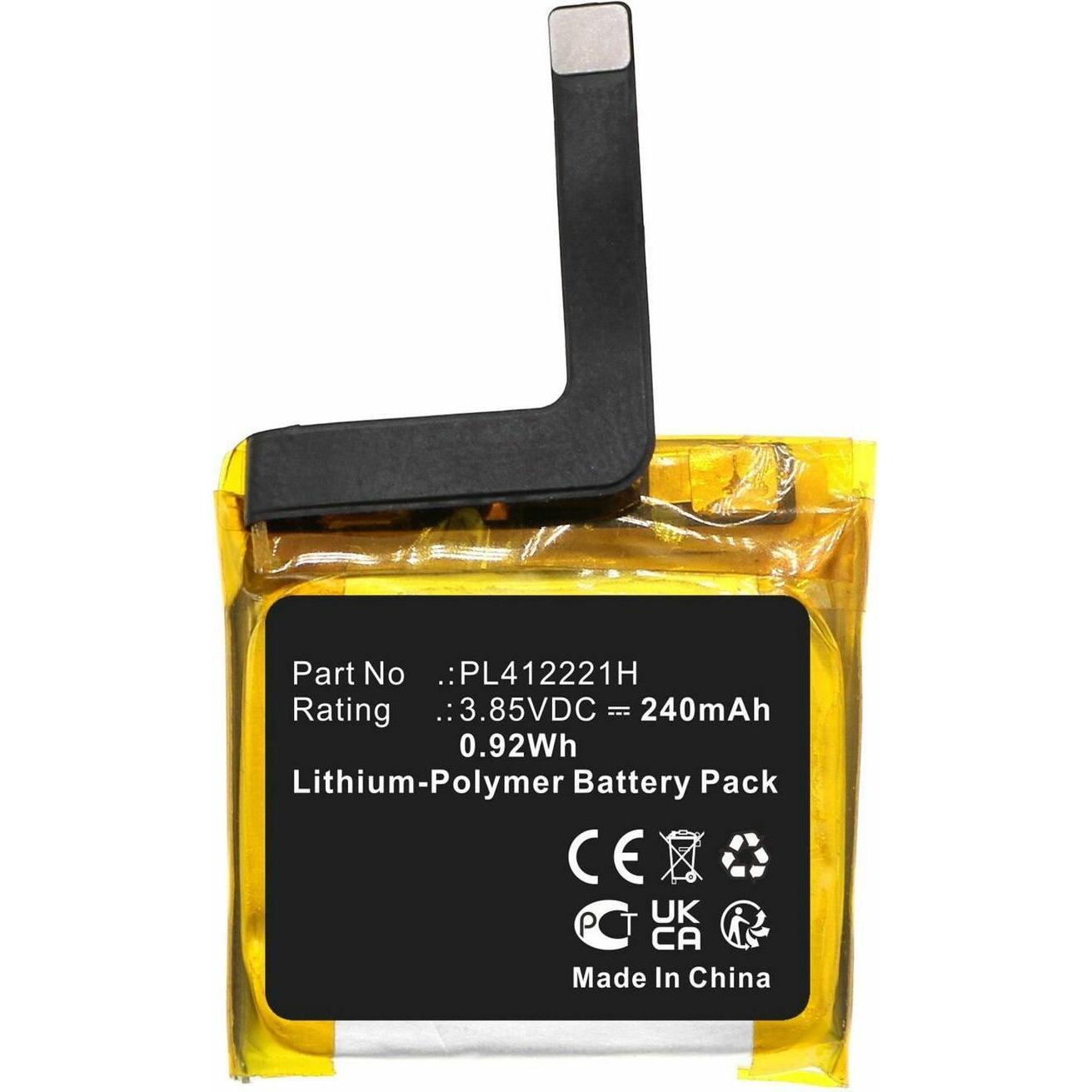 Thumbnail - CoreParts Battery for Amazfit Smartwatch, Smartwatch Zubehör, Schwarz