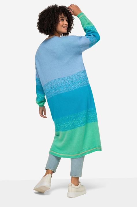 Produktbild Angel of Style Strickjacke, offene Form, Feinstrick, Blockstreifen, Langarm (56)