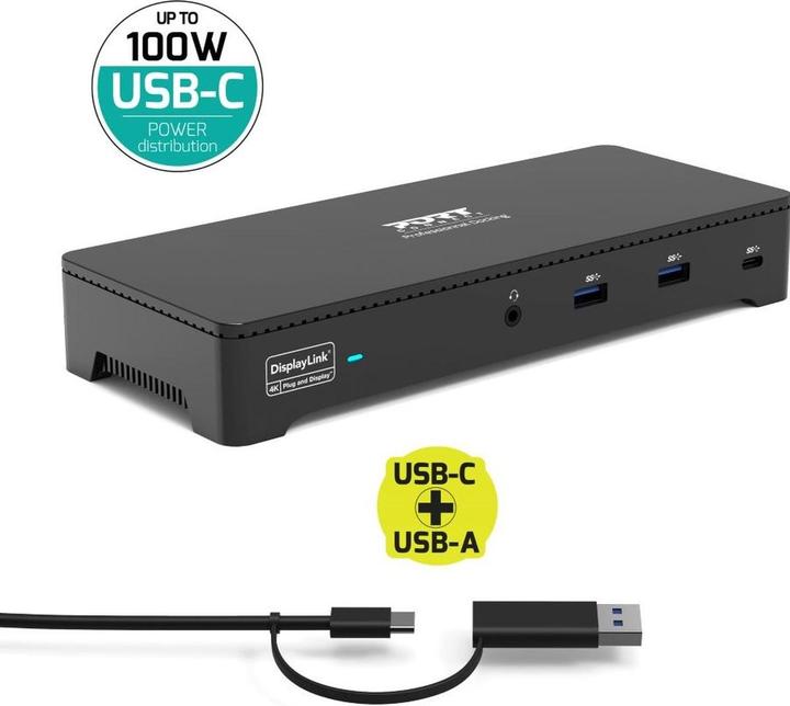 Produktbild Port Designs Triple Docking Station (USB-C, 3 Ports)