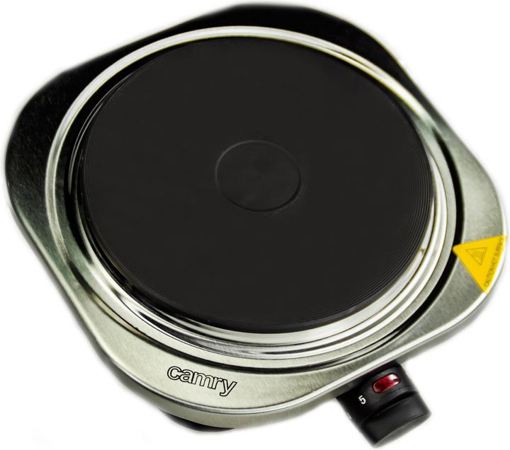 Actual product image Camry CR 6511 Black, Stainless steel Countertop Ceramic 2 zone(s)