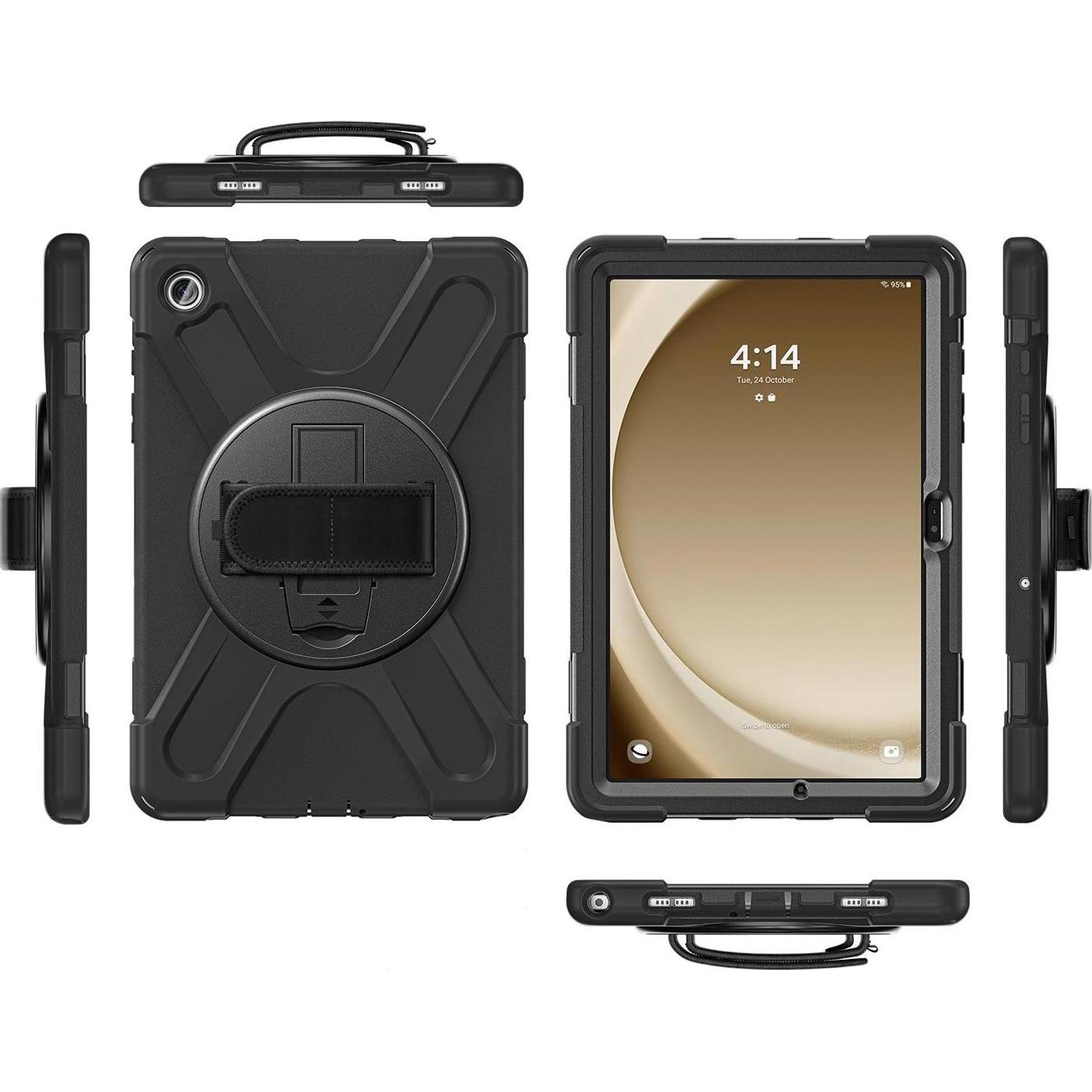 Thumbnail - 4smarts Rugged Tablet Tasche GRIP (Galaxy Tab S9 FE), Tablet Hülle, Schwarz