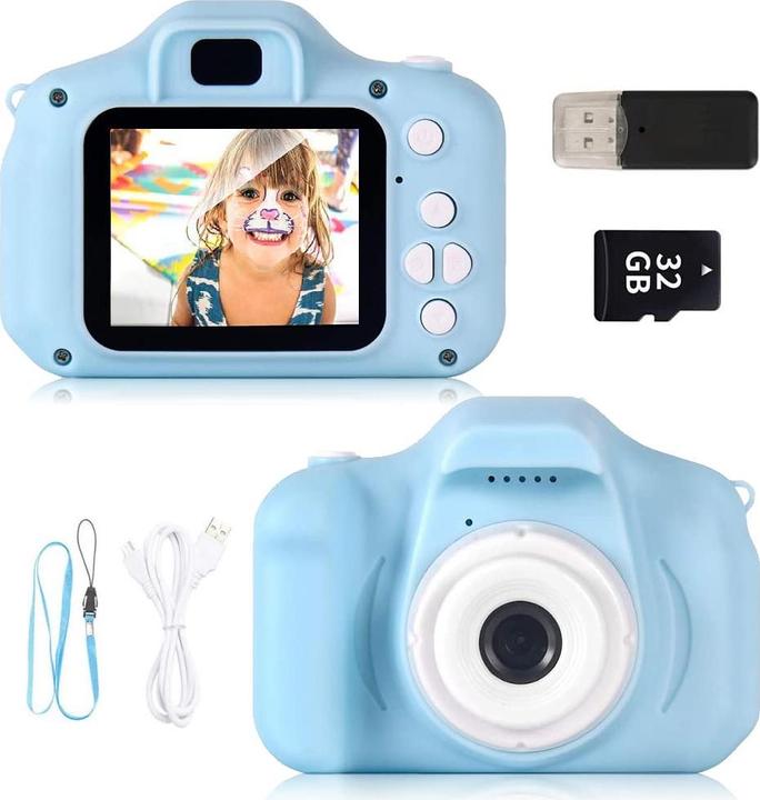 Produktbild ZStarlite Mini-Digitalkamera (Blau, +32GB SD)