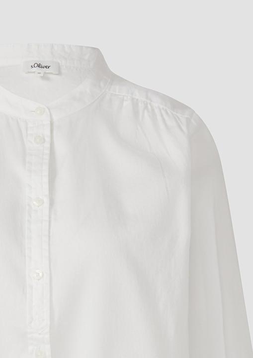 Immagine prodotto s.Oliver Bluse Stehkragen-Bluse aus leichtem Baumwoll-Satin (48)