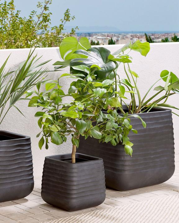 Immagine prodotto Beliani Vaso 38 x 38 x 37 cm nero PARIKIA (38 cm)