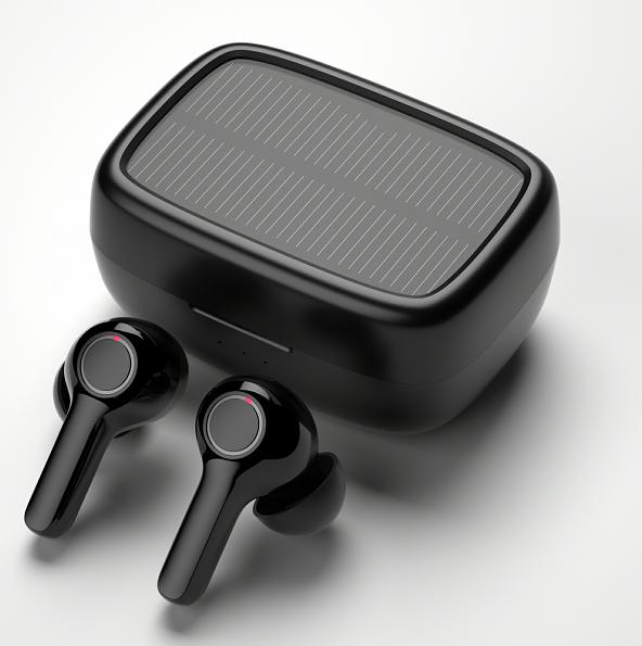 Actual product image Choetech TWS Bluetooth Headphones SOLAR -Black (6 h, Wireless)