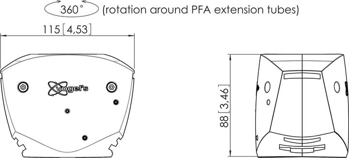 Actual product image Vogels Professional PFA 9030 - Mounting component (turn/swivel unit)
