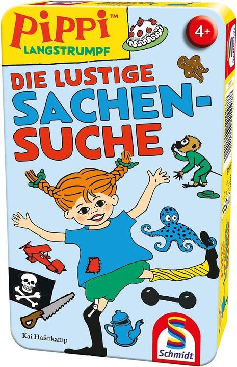 Image du produit Schmidt Spiele Pippi Langstrumpf La recherche amusante d'objets Boîte métallique (Allemand)