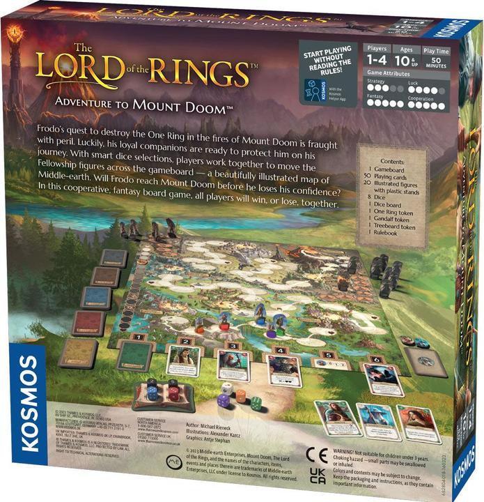 Produktbild Kosmos Lord of the Rings - Adventure to Mount Doom (EN) (KOS1815) (Englisch, 1 - 4 Spieler)