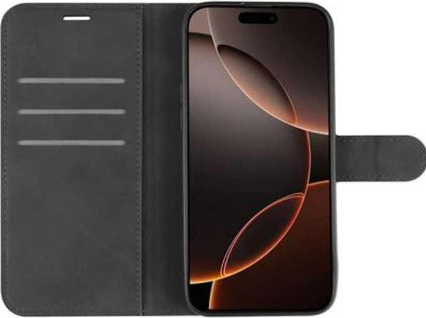 Actual product image Just in Case Pu-Leather Premium Book Case Black Apple iPhone 16 Pro Max (Apple iPhone 16 Pro Max)
