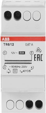 Immagine prodotto ABB Trasformatore a campana 8VA, 12VAC TS8/12