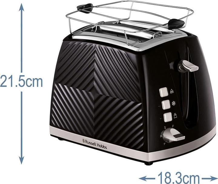 Actual product image Russell Hobbs 26390-56 Groove 2S Toaster black