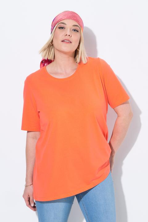 Immagine prodotto Ulla Popken T-shirt dal taglio svasato con scollo a girocollo e mezze maniche (46, 48)