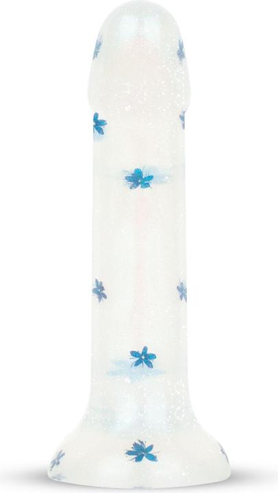 Actual product image Easytoys Dildo Collection - Blossom Bliss - Medium Dildo with Blue Flowers