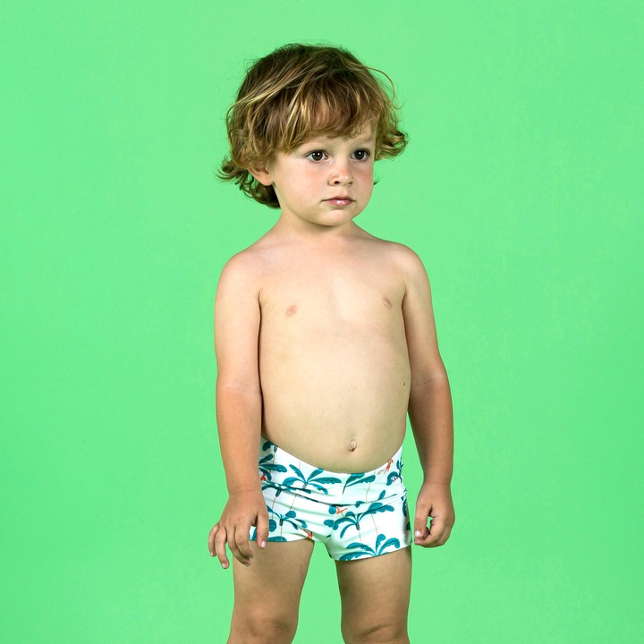 Produktbild Nabaiji Badehose Boxer Baby/Kinder - Affe weiss (74, 75 C)