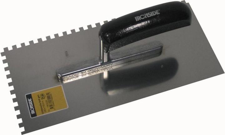 Actual product image Ironside 160228 Trowel serrated 6x6mm stainless steel stainless steel (13 cm)