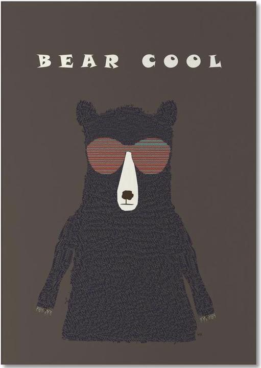 Immagine prodotto Juniqe orso cool - orsi (A5, Righe)