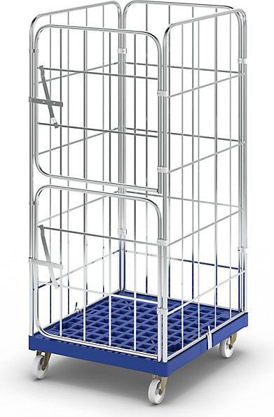 Actual product image kaiserkraft Roller container with plastic roller plate (500 kg)