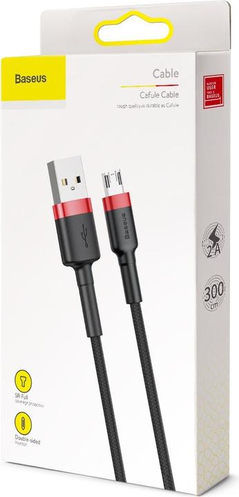 Image du produit Baseus USB A — Micro USB (3 m, USB 2.0)