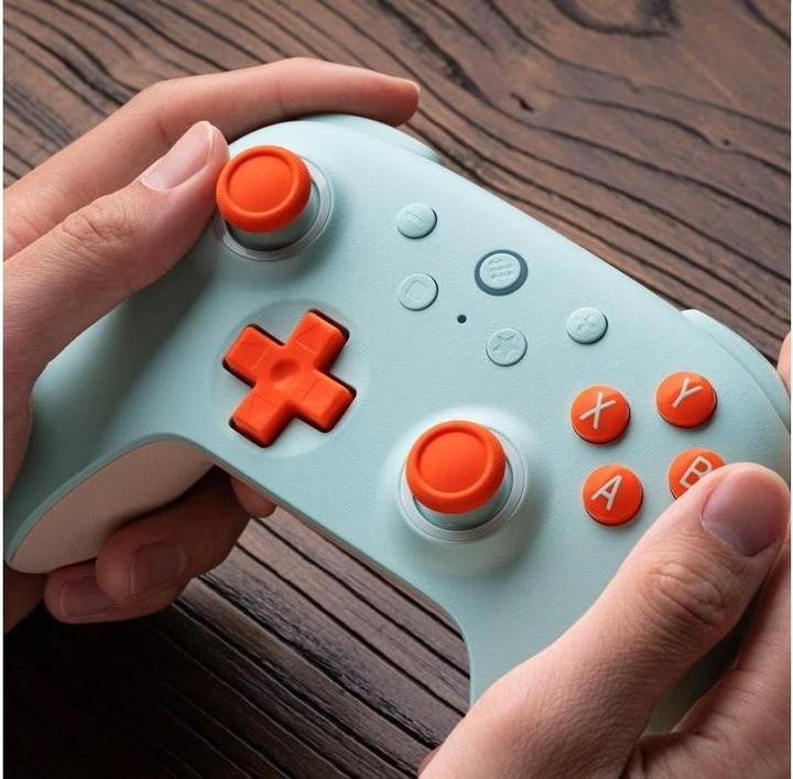 Actual product image 8bitdo Ultimate 2C Wireless (mint/orange, for Windows & Android) (Android, PC, Windows)