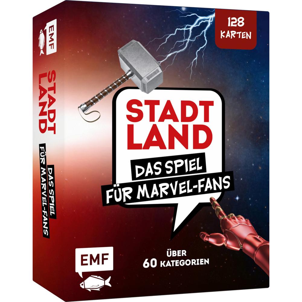Edition Fischer Kartenspiel: Stadt, Land,... Das inoffizielle Spiel für Marvel-Fans mit 128 Karten (Deutsch)