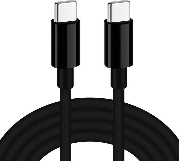 Actual product image iBox Cable Ikutcs1b USB-C 60w Silicon 1m Black (1 m, USB 2.0, 60 W)