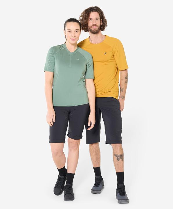 Produktbild Rockrider Velohose kurz atmungsaktiv Unisex schwarz (3XL)