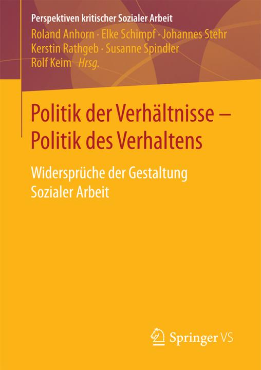 Produktbild Politik der Verhältnisse - Politik des Verhaltens (Deutsch, 2017)