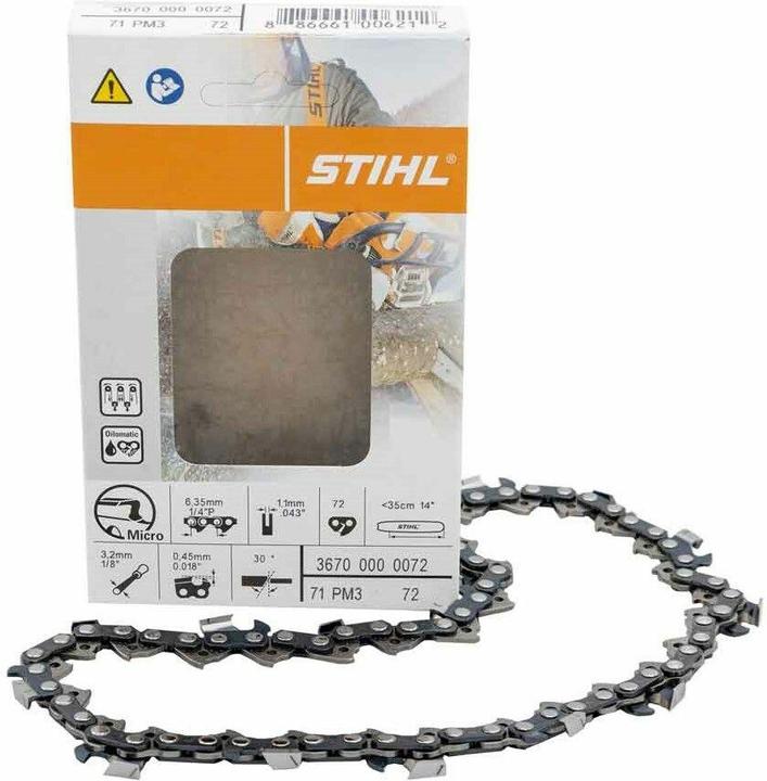 Actual product image Stihl Sägekette 1/4 MSA 160, MS 192 T (3670 000 0072) (Chainsaw, Chainsaw Sword)